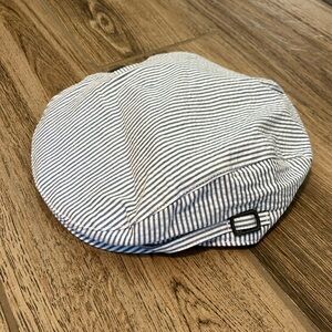 Janie & Jack seersucker print cap EUC